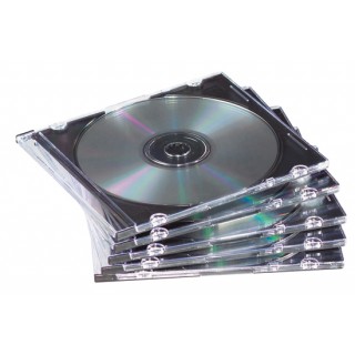 CAJA ARCHIVADOR CD/DVD FELLOWES DOBLE NEGRO P/5UD